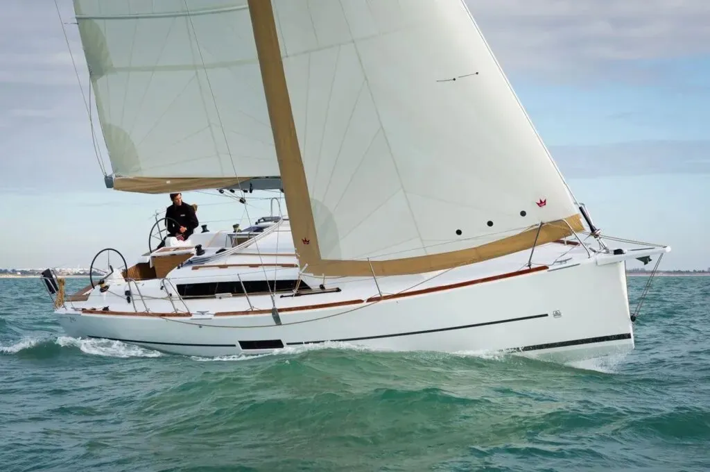 Moonsail, a Dufour Dufour 350 Adventure sailboat at Marsala, Italy