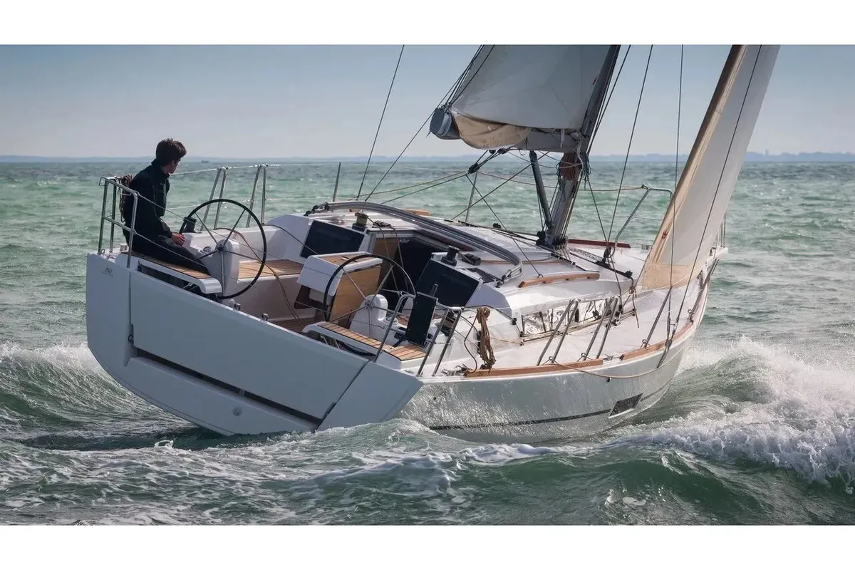 Moonsail, a Dufour Dufour 350 Adventure sailboat at Marsala, Italy
