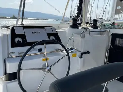 Tethys, a Lagoon Lagoon 42 catamaran at Municipal Unit of Lefkada, Greece