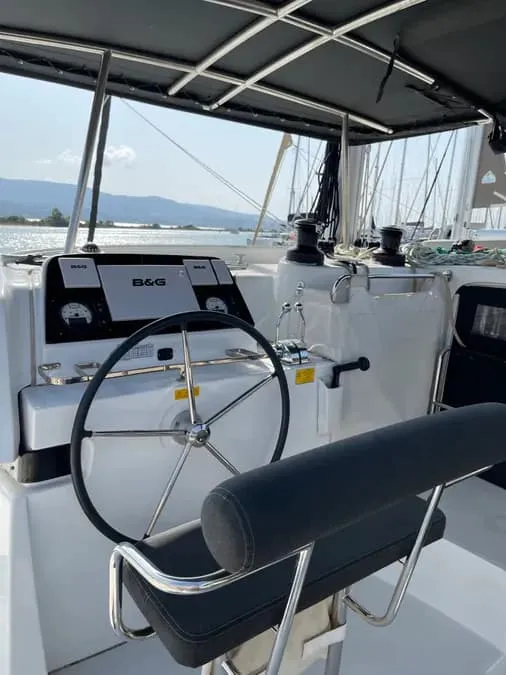 Tethys, a Lagoon Lagoon 42 catamaran at Municipal Unit of Lefkada, Greece