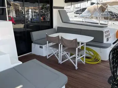 Tethys, a Lagoon Lagoon 42 catamaran at Municipal Unit of Lefkada, Greece