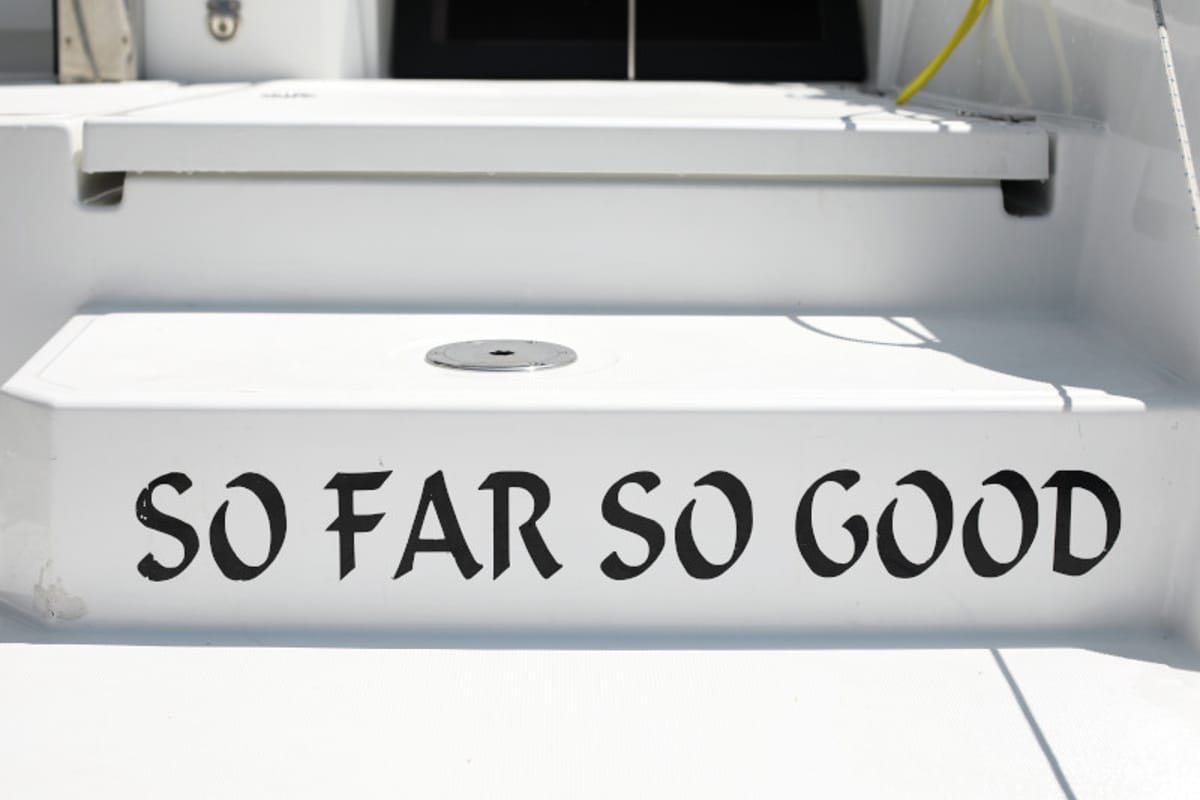 So Far So Good, a Bali 4.0 catamaran at Zadar, Croatia