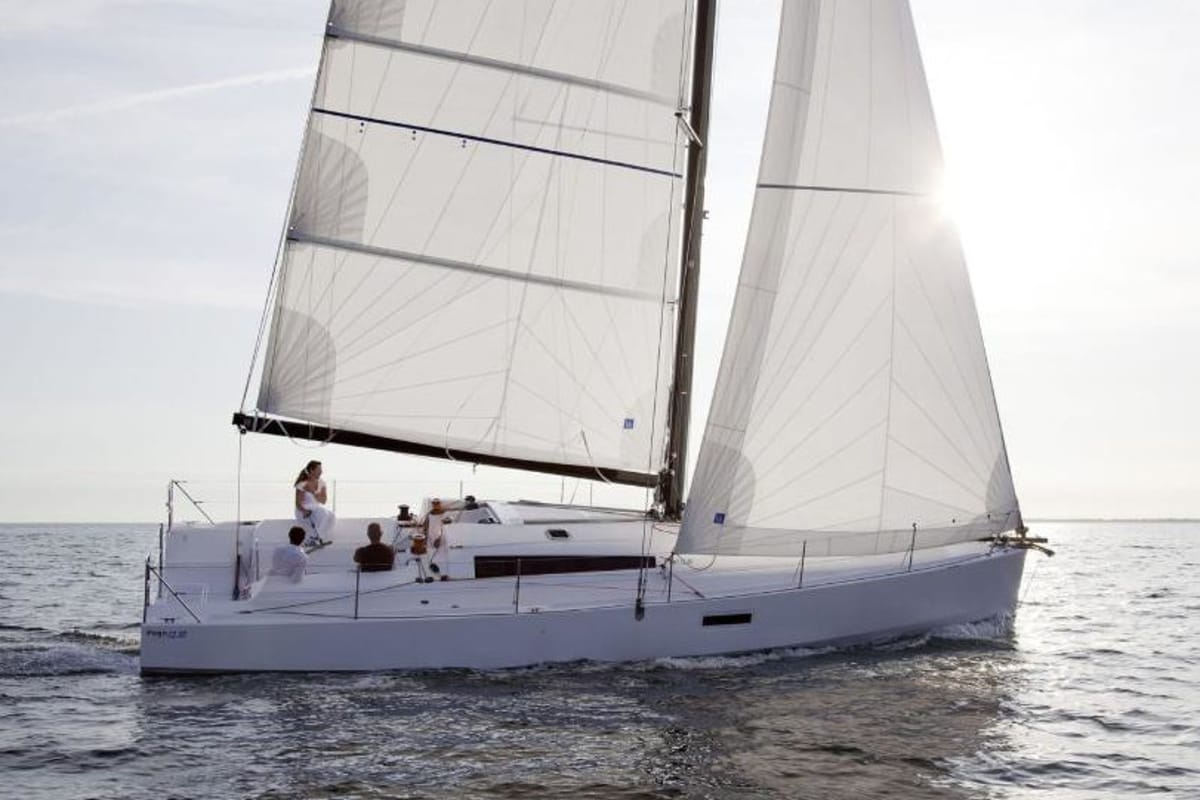 Exterior view of GREENGO 2, a Pogo Structures Pogo 12.5 sailboat at La Rochelle, France