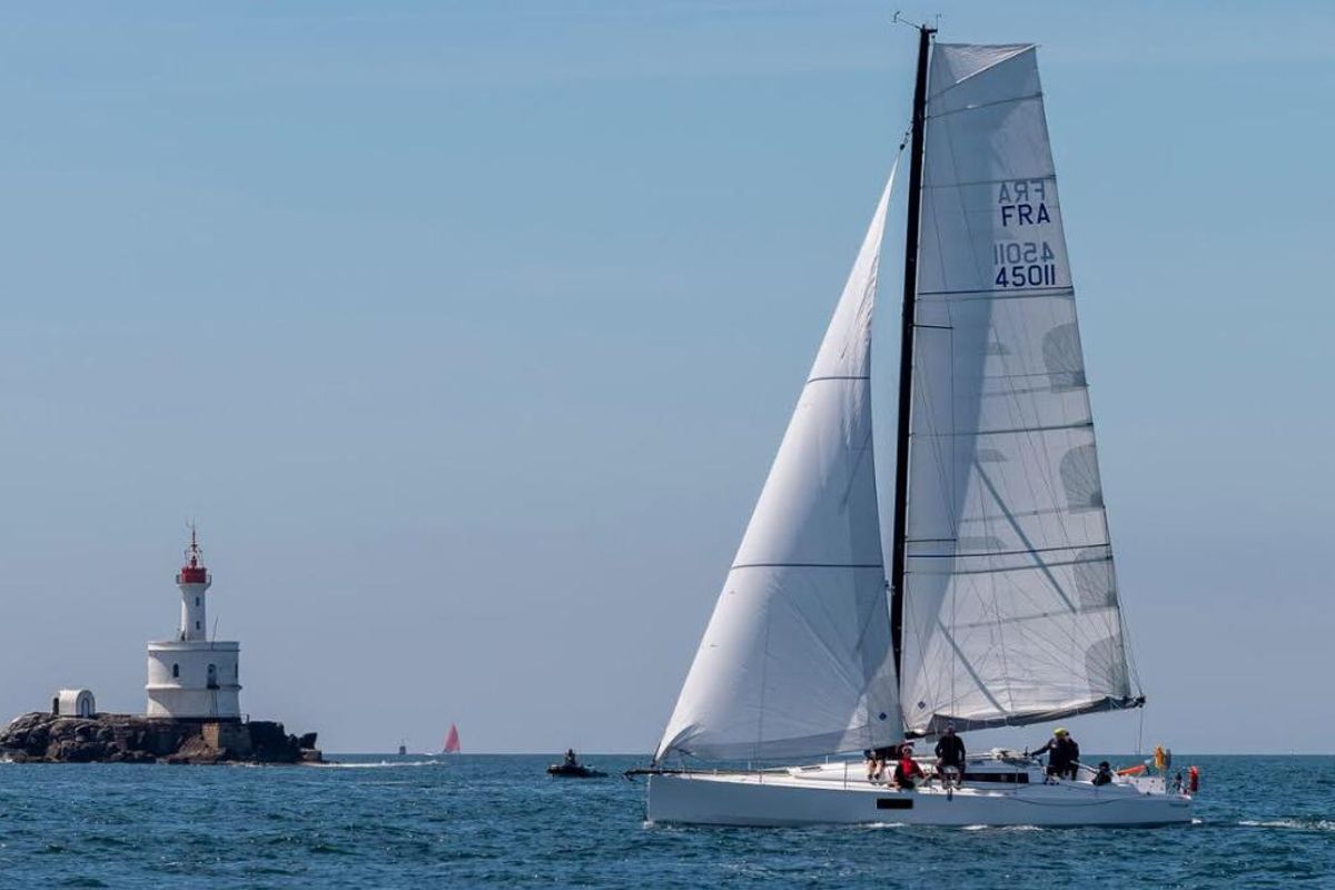 Exterior view of GREENGO 2, a Pogo Structures Pogo 12.5 sailboat at La Rochelle, France