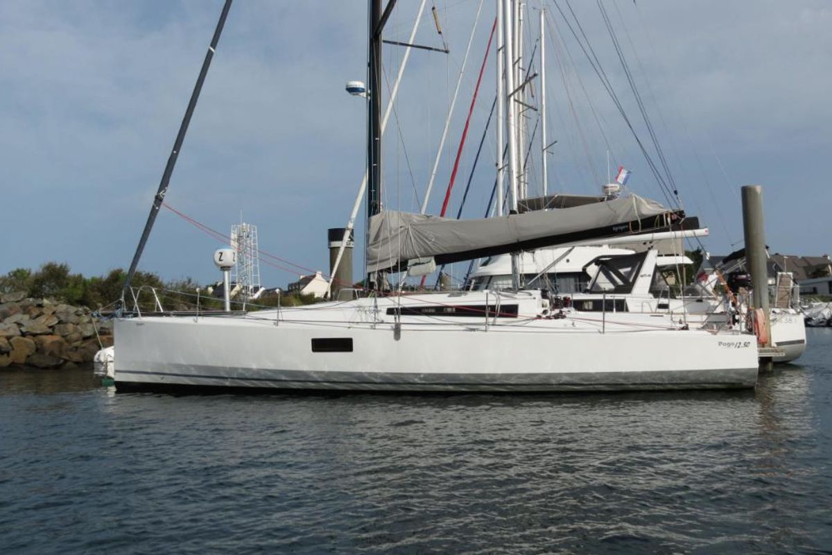 Exterior view of GREENGO 2, a Pogo Structures Pogo 12.5 sailboat at La Rochelle, France