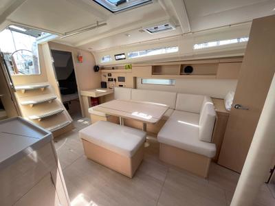 Salon of Neda, a Beneteau Oceanis 40.1 sailboat at Athens, Greece