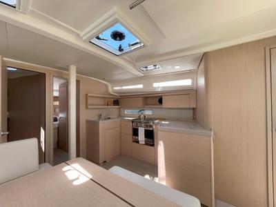 Galley of Neda, a Beneteau Oceanis 40.1 sailboat at Athens, Greece