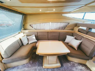 Salon of Bluebell, a Ferretti Yachts 460i yacht at Podstrana - Miljevac, Croatia