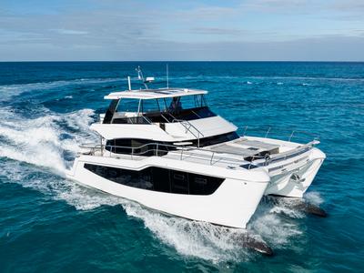 Exterior view of Lucy, a Aquila Yachts Aquila 50 Yacht catamaran at Cannigione, Italy