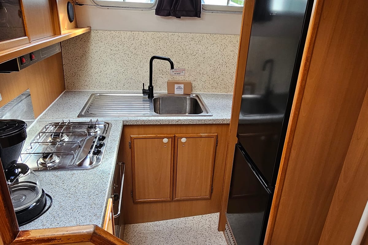 Galley of Artemis, a Gulet Tarpon 37 N motorboat at Lübz, Germany
