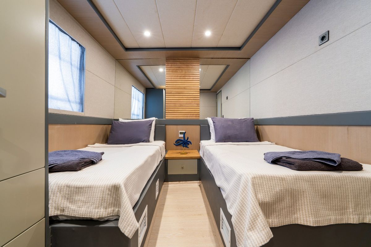 Cabin on Albatros Explorer, a Custom Made Albatros Explorer yacht at Fethiye, Turkey