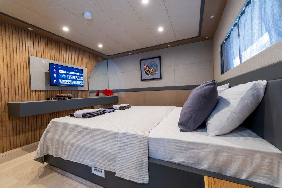 Cabin on Albatros Explorer, a Custom Made Albatros Explorer yacht at Fethiye, Turkey