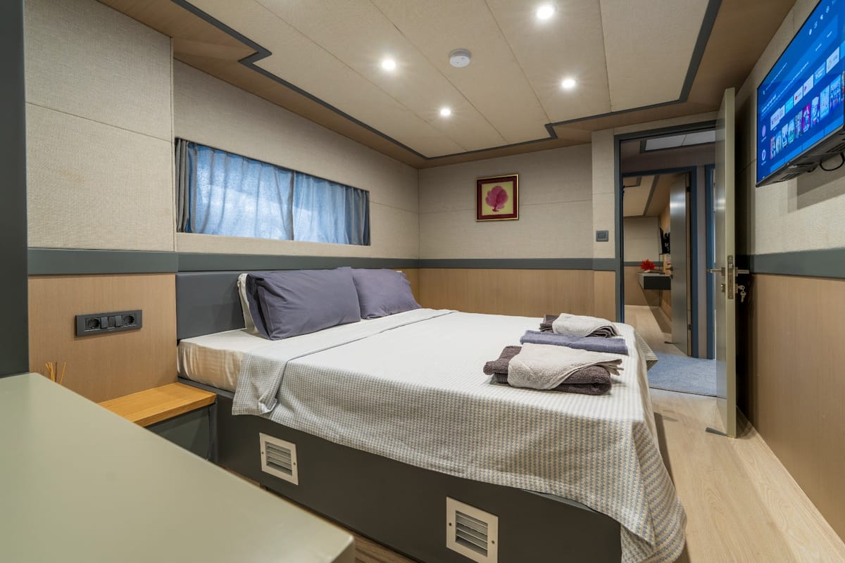 Cabin on Albatros Explorer, a Custom Made Albatros Explorer yacht at Fethiye, Turkey