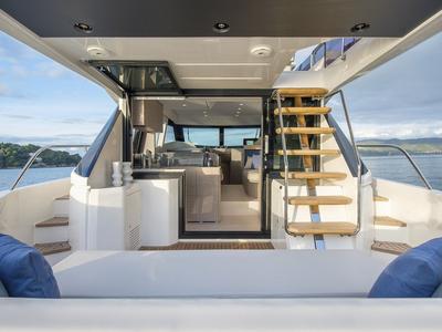 Deck of DDM29, a Ferretti Yachts 500 yacht at Općina Sukošan, Croatia