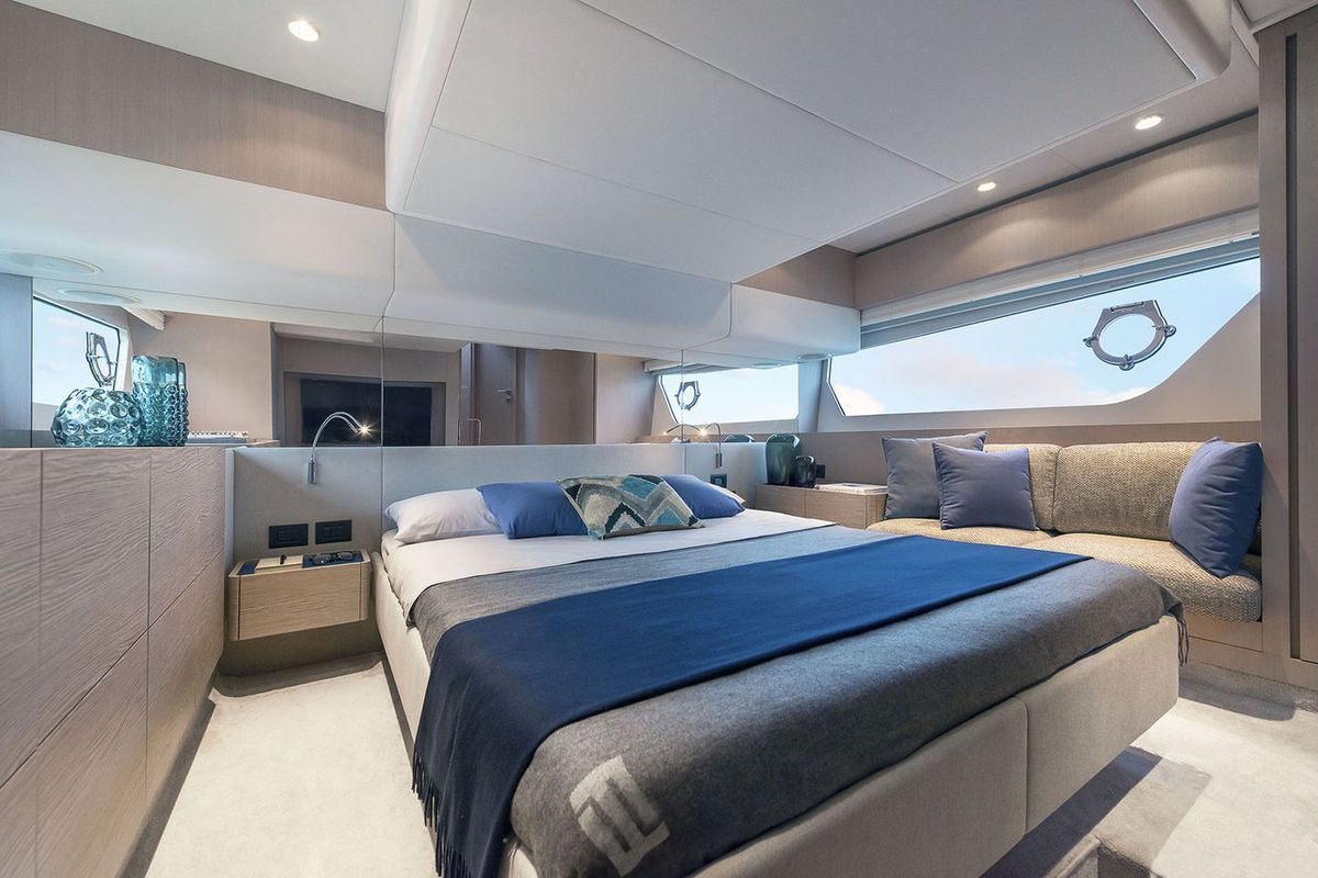Cabin on DDM29, a Ferretti Yachts 500 yacht at Općina Sukošan, Croatia