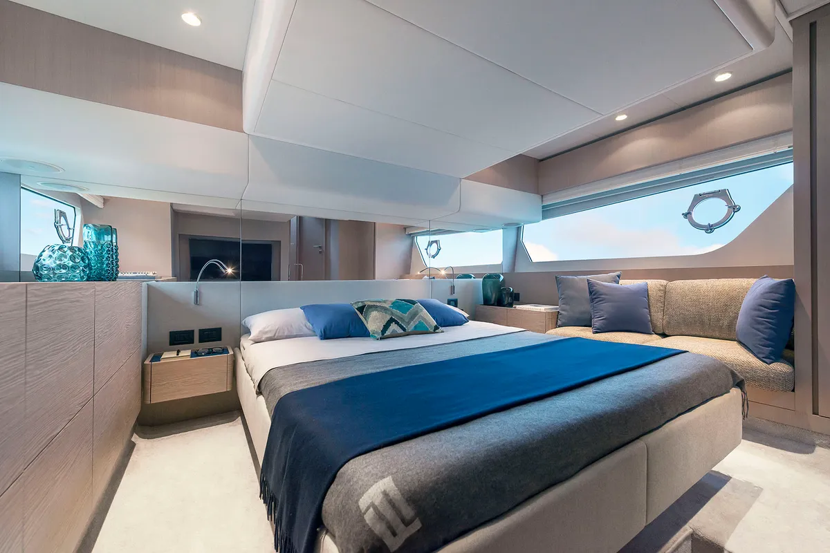 Cabin on DDM29, a Ferretti Yachts 500 yacht at Općina Sukošan, Croatia