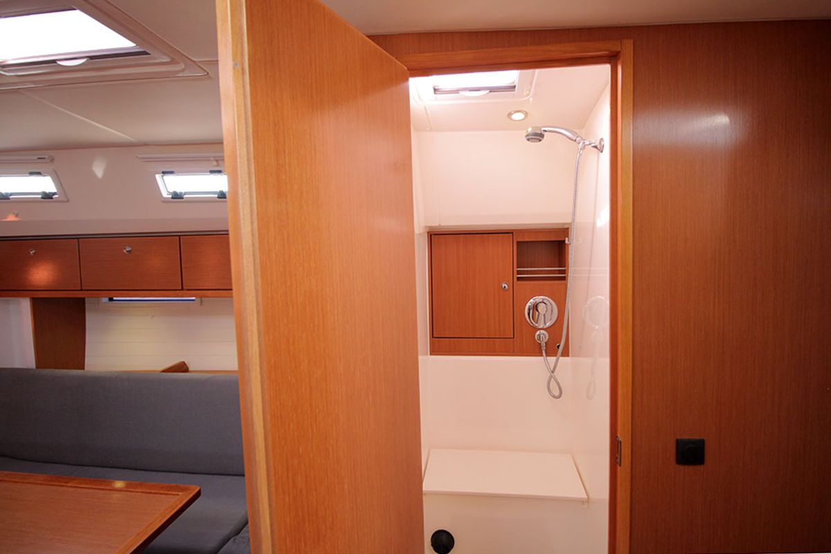 Head on Leonis, a Bavaria Cruiser 50 sailboat at Llucmajor, Spain