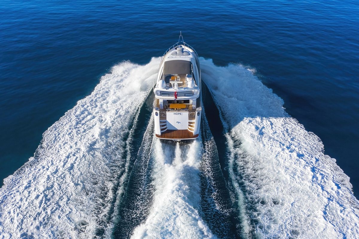 Exterior view of Hope I, a Maiora 20S yacht at Grad Kaštela, Croatia