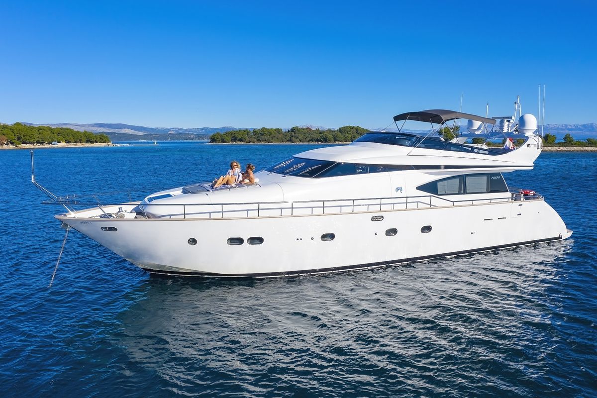 Exterior view of Hope I, a Maiora 20S yacht at Grad Kaštela, Croatia