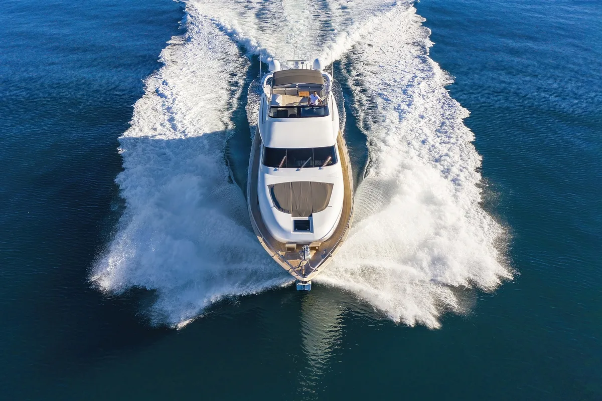 Exterior view of Hope I, a Maiora 20S yacht at Grad Kaštela, Croatia