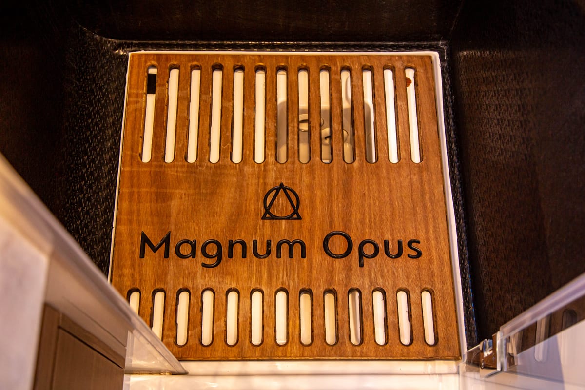 Magnum Opus, a Lagoon 50 catamaran at Preveza, Greece