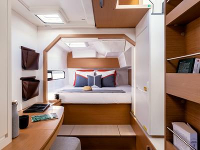 Cabin on Minoas, a Excess 11 catamaran at Tourlos, Greece