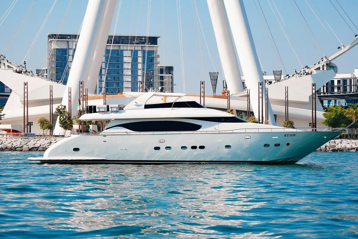 X16, a Luxury Luxury Motor Yacht yacht at Dubai Harbour, United Arab Emirates