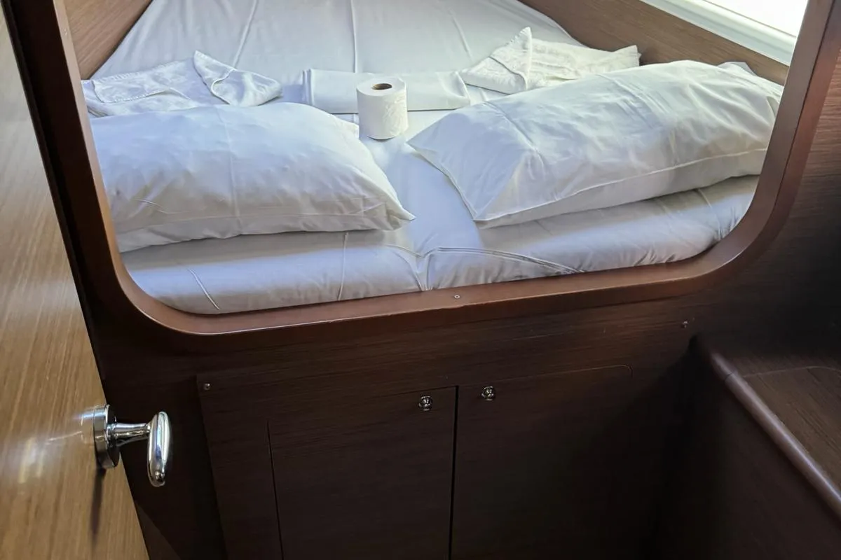 Cabin on Oscar II, a Lagoon 380 catamaran at Alameda, United States