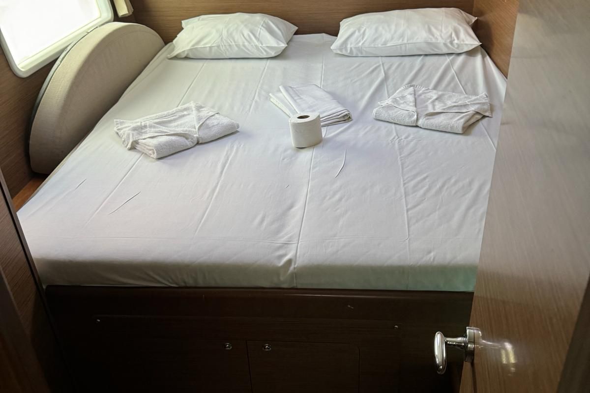 Cabin on Oscar II, a Lagoon 380 catamaran at Alameda, United States