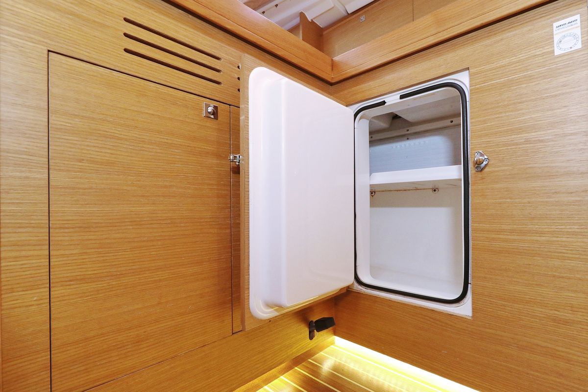 Galley of Phonix II, a Dufour 412 GL sailboat at Grad Biograd na Moru, Croatia