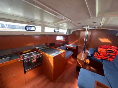 Galley of BUGA, a Beneteau Oceanis 41.1 sailboat at Općina Sukošan, Croatia