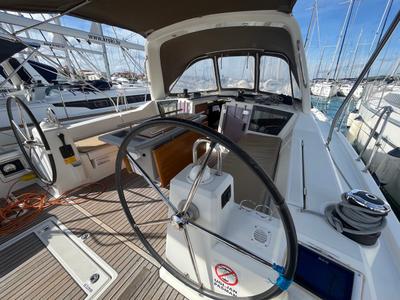 Cockpit of BUGA, a Beneteau Oceanis 41.1 sailboat at Općina Sukošan, Croatia