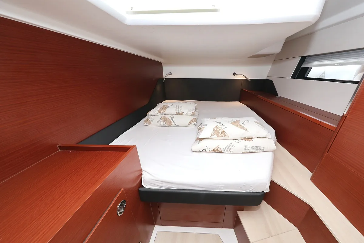 Cabin on Jameson, a Hanse Yachts Hanse 460 sailboat at Grad Biograd na Moru, Croatia