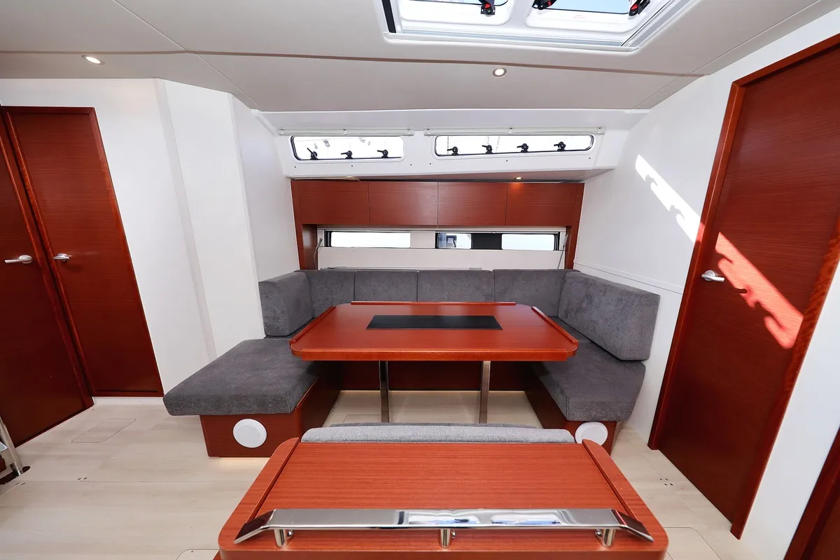 Salon of Jameson, a Hanse Yachts Hanse 460 sailboat at Grad Biograd na Moru, Croatia