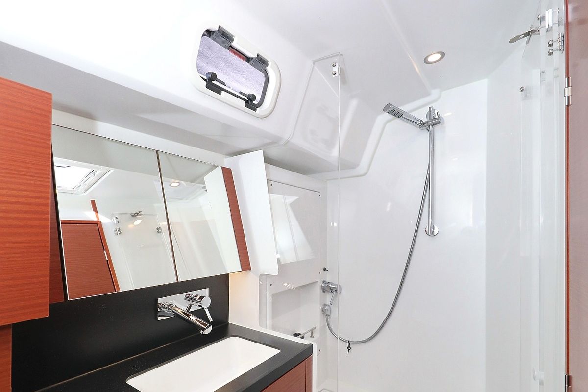 Head on Jameson, a Hanse Yachts Hanse 460 sailboat at Grad Biograd na Moru, Croatia