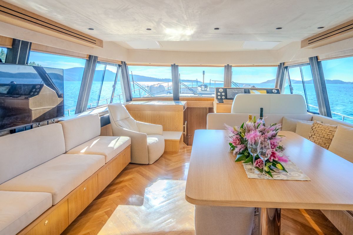 Salon of Cloud 9, a Gulet Motoryacht yacht at Dubrovnik, Croatia