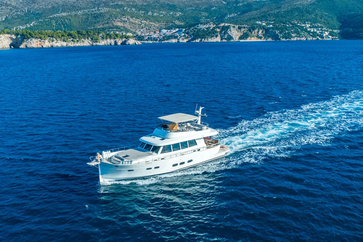 Exterior view of Cloud 9, a Gulet Motoryacht yacht at Dubrovnik, Croatia