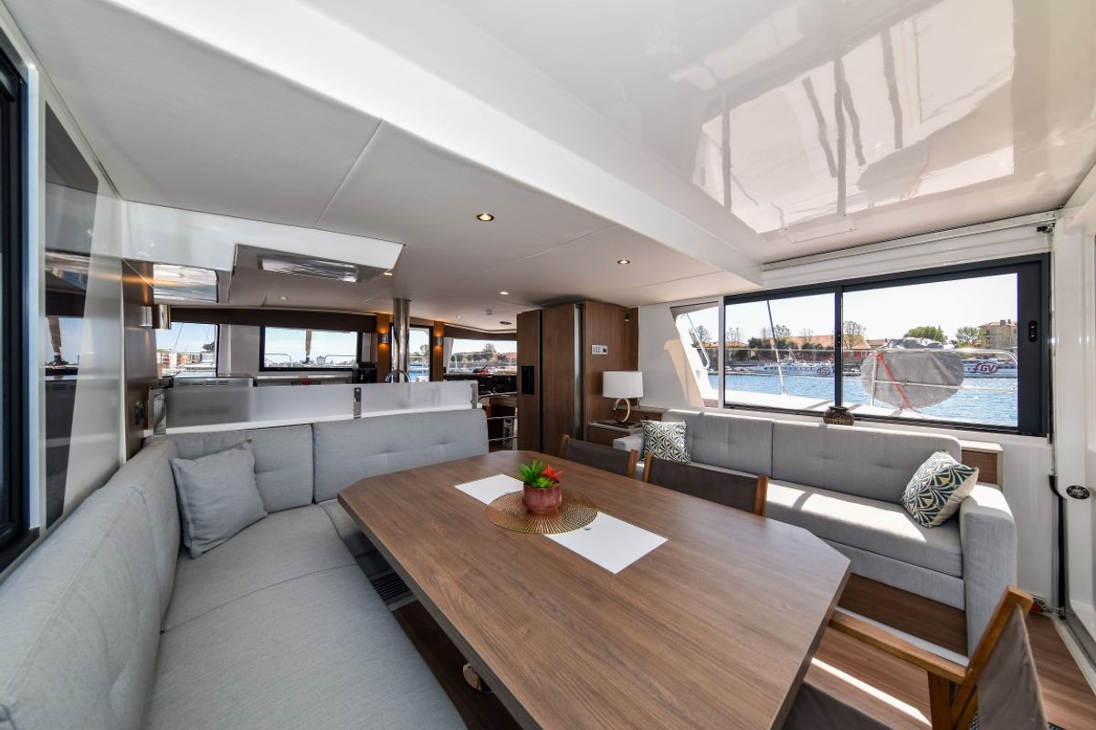 Salon of Destiny (Ex: Jako 1), a Bali 4.6 catamaran at Zadar, Croatia