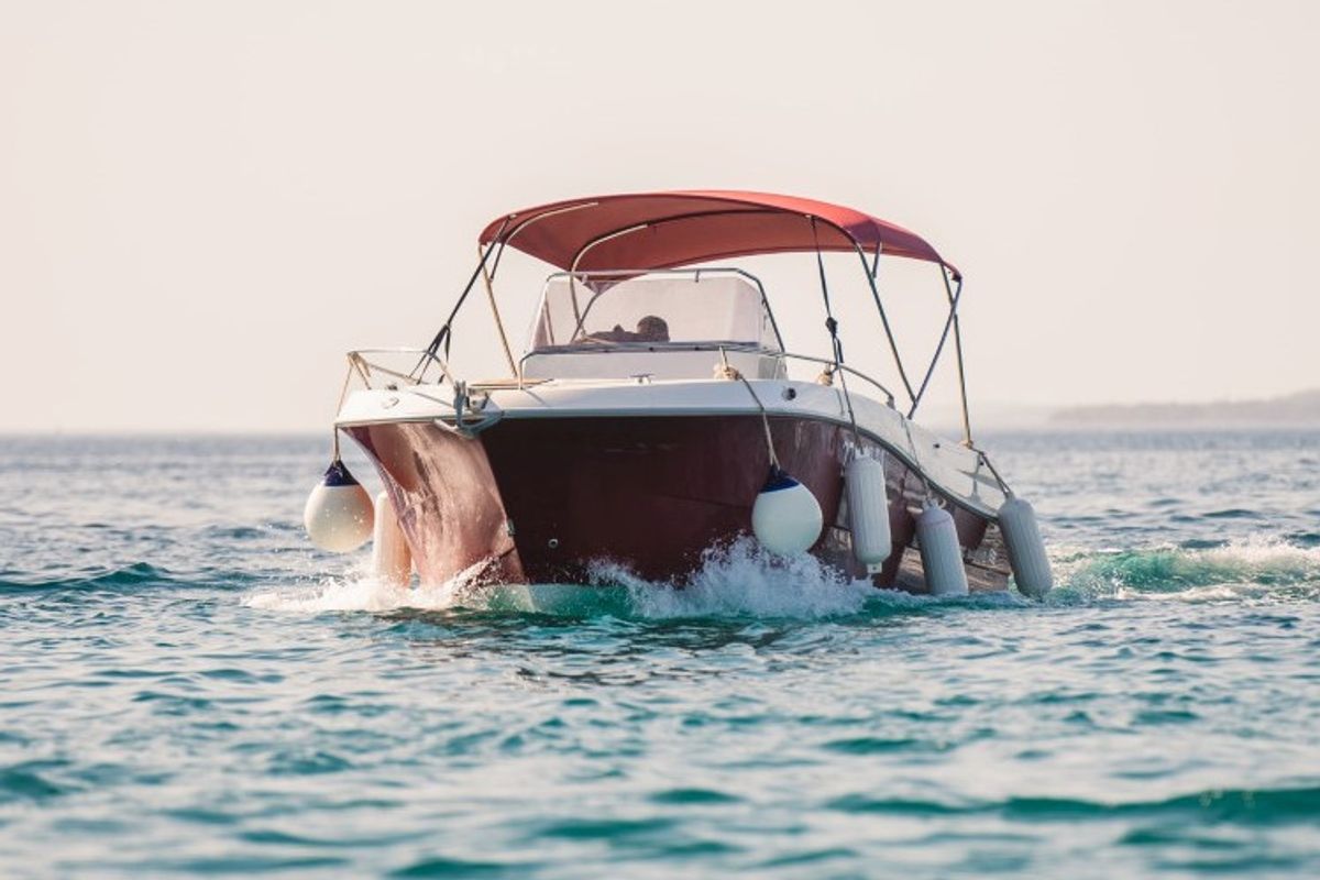 Exterior view of Atlantic Marine, a Atlantic 750 Open motorboat at Valbandon, Croatia