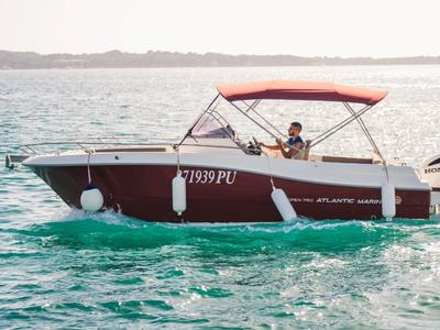 Exterior view of Atlantic Marine, a Atlantic 750 Open motorboat at Valbandon, Croatia