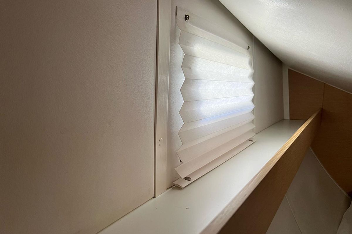 Cabin on Heidi, a Elan Impression 45 sailboat at Punat, Croatia