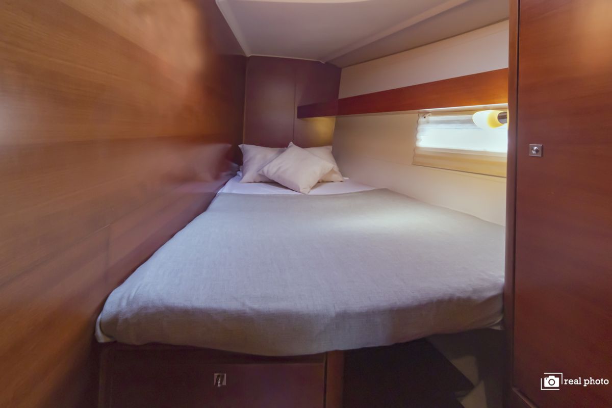 Cabin on Asia, a Dufour 460 GL sailboat at Puntone di Scarlino, Italy