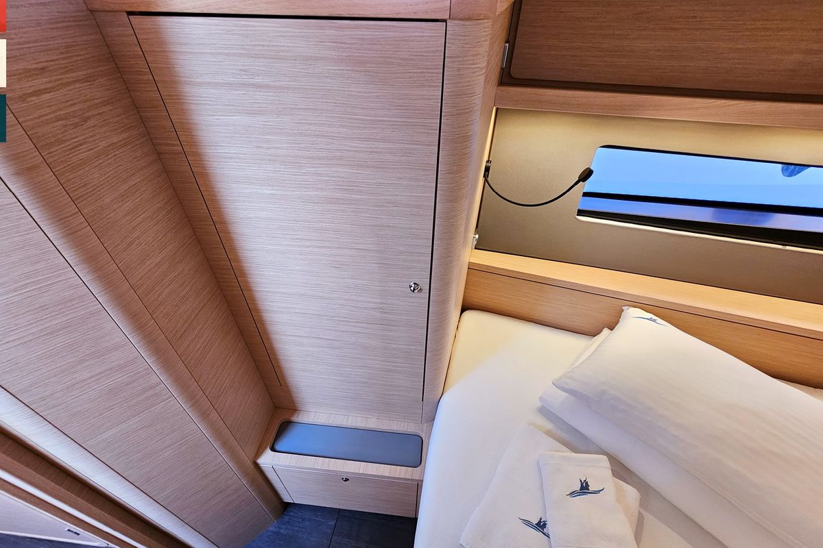 Cabin on Ava (A/C & gen), a Dufour 41 sailboat at Općina Rogoznica, Croatia