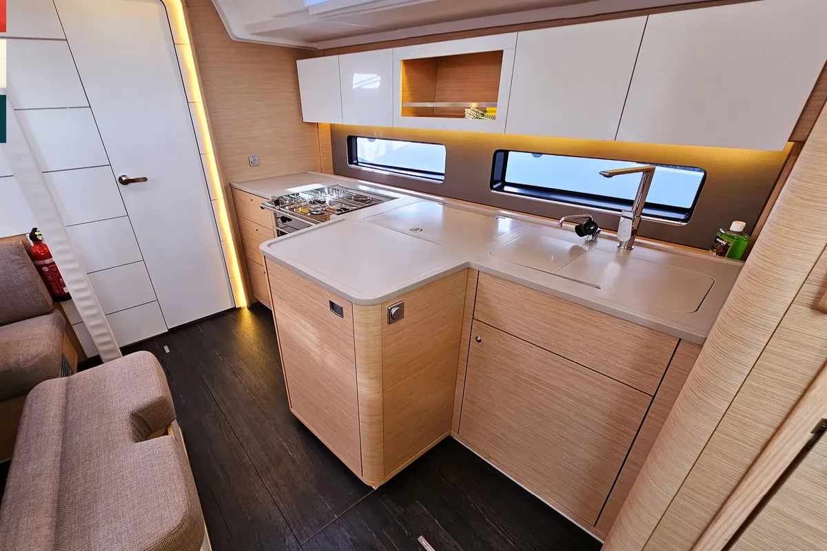 Salon of Ava (A/C & gen), a Dufour 41 sailboat at Općina Rogoznica, Croatia
