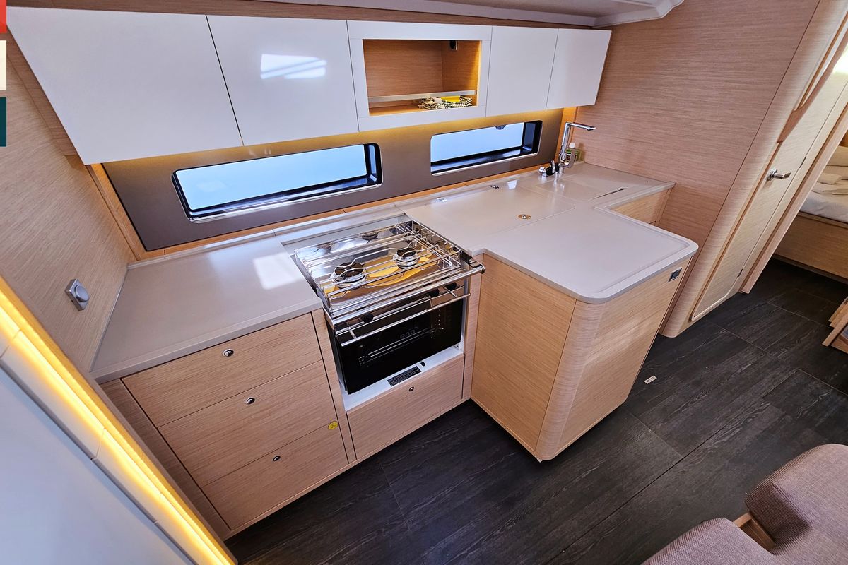 Galley of Ava (A/C & gen), a Dufour 41 sailboat at Općina Rogoznica, Croatia