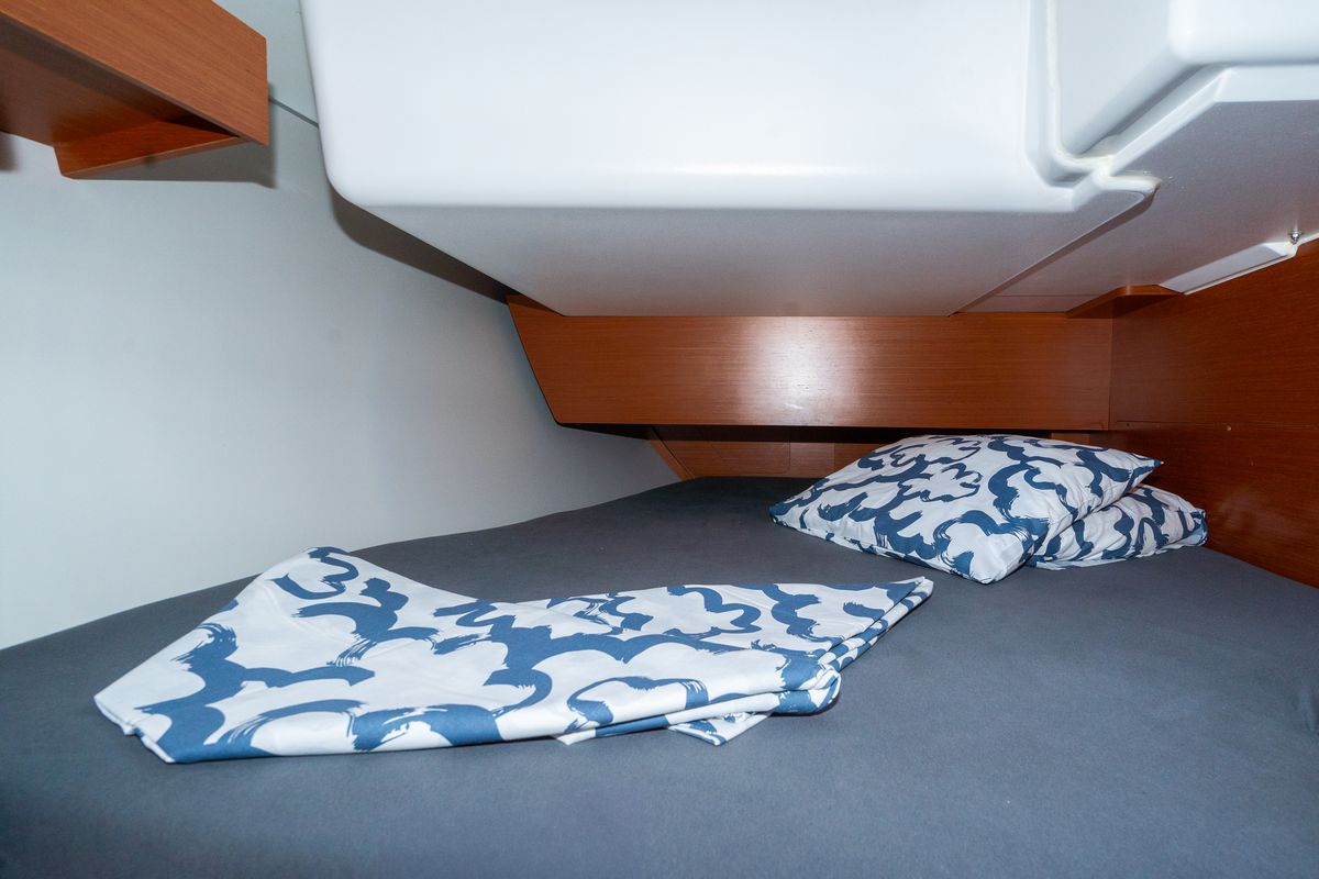 Cabin on Draco, a Dufour 360 Grand Large sailboat at Grad Pula, Croatia
