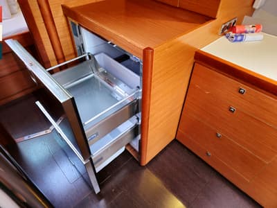 Galley of Amoroso, a Dufour 430 GL sailboat at Općina Rogoznica, Croatia