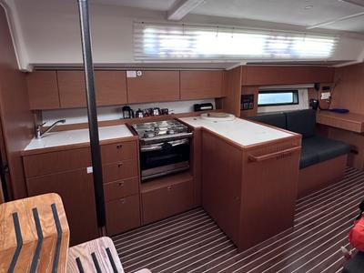 Galley of Sail Scorpius, a Bavaria C42 sailboat at Marmaris, Turkey