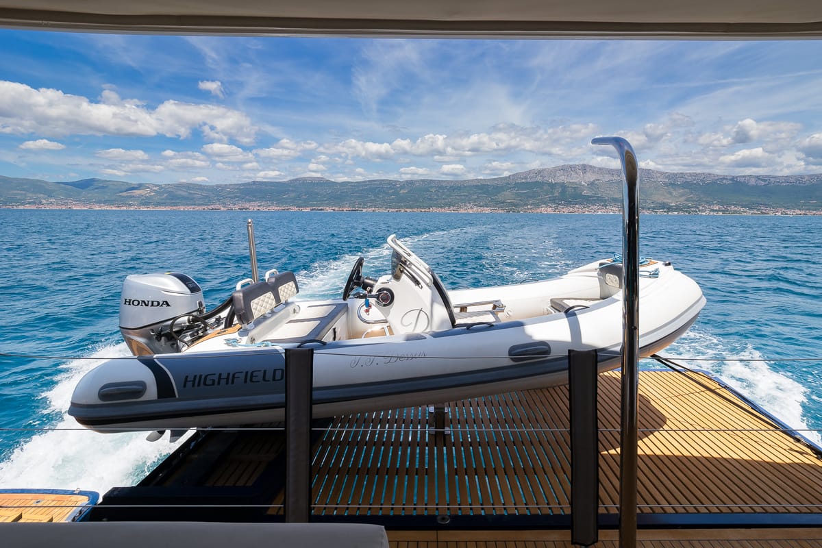 Dessus, a Sunreef Yachts Sunreef 60 catamaran at Grad Kaštela, Croatia