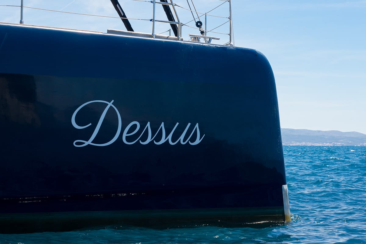 Exterior view of Dessus, a Sunreef Yachts Sunreef 60 catamaran at Grad Kaštela, Croatia